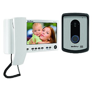 Kit Videoporteiro Intelbras Iv 7010 Hs Branco Com Monofone 4520023