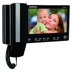 Kit Videoporteiro Intelbras Iv 7010 Hs Preto Com Monofone 4520024