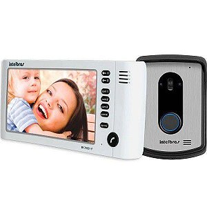 Kit Videoporteiro Intelbras Iv 7010 Hf Branco Viva Voz 4520022