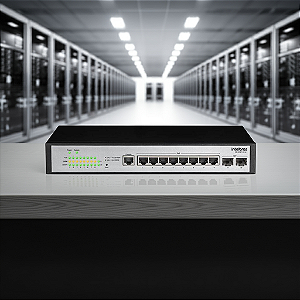 Switch Desktop 8 Portas Intelbras Giga E 2 Sfp Sg 1002 Poe L2+ 4760061