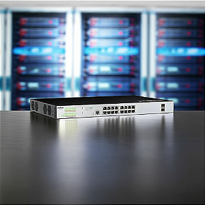 Switch Gerenciavel 16 Portas Intelbras Giga E 2 Sfp Sg 1602 Poe Max 4760064