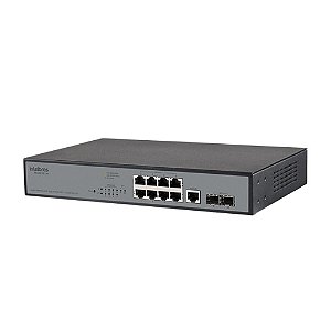 Switch Intelbras 8P Giga + 2P Sg 1002 Mr L2+ Mini-Gbic Gerenciavel - 4760041