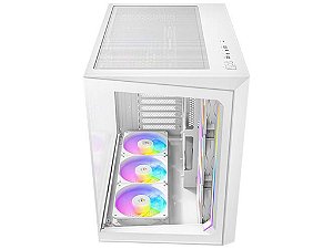 Gabinete Gamer Antec C5 Argb White Lateral De Vidro Temperado 4mm Atx/micro-atx/itx 7 Fans 120mm Arg