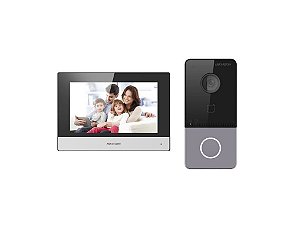 Kit Ds-kis603-p De Video Porteiro Ip Hikvision Ds-kv6113-wpe1 + Tela Ds-kh6320-wte1