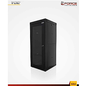 Rack Servidor Gforce Padrao 19" 32U X 570 Piso Desmontavel Visor Acrilico