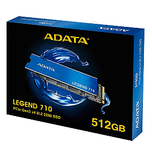 Ssd Adata Legend 710 512Gb M.2 2280 Nvme Pcie 3.0 - Aleg-710-512Gcs