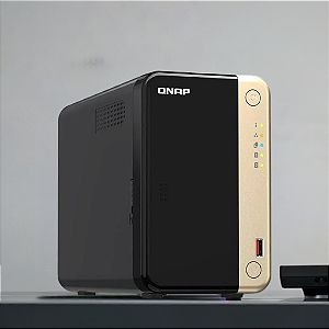 Storage Nas Qnap 2 Baias Intel N5095 4 Core 2.9Ghz 8Gb Torre Ts-264-8G-Br