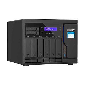 Storage Nas Qnap 6 Baias Intel Atom C5128 8 Core 2.8Gh, 8Gb Torre