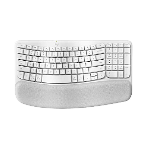 Teclado Logitech Wave Keys Branco Sem Fio - 920-012282