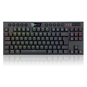 Teclado   Mecanico Horus Tkl Rgb Preto Switch Marrom K622-Rgb