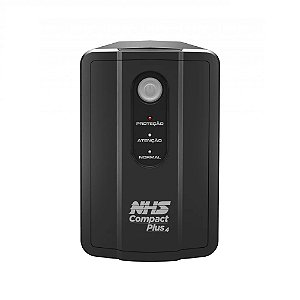 Nobreak Nhs Compact Plus 4 Senoidal 1000Va E.Bivolt S.220V Ou Conf 120V Bat 2X7Ah/24V 8 Tomadas