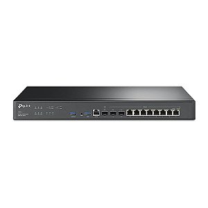 Roteador Banda Larga Tp-Link Er8411 Gigabit Vpn Omada Multi-Wan/Lan 2 Portas Sfp+ 10Ge