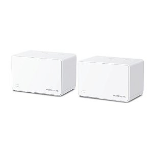 Roteador Mercusys Halo H80X Kit C/2 Wi-Fi 6 Ax3000 Mesh Dual Band
