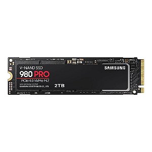 Ssd Samsung 980 Pro - 2Tb, Nvme, M.2 2280, Leitura Até 6900Mb/S, Gravação Até 5000Mb/S