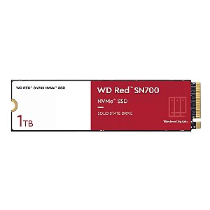 Ssd Wd Red Nas Sn700 - 1Tb, Nvme, M.2 2280, Leitura Até 3430Mb/S, Gravação Até 3000Mb/S