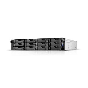 Storage Asustor 12-Baias As6512Rd - Atom C3538 2.1Ghz (Quad-Core), 8Gb Ddr4, 2 X Gigabit + 2 X 2.5Gbe, Redundante, Rack