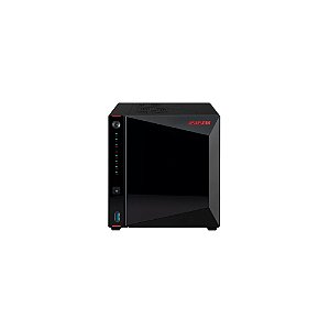 Storage Asustor 4-Baias As5404T - Celeron N5105 2.0Ghz (Quad-Core), 4Gb Ddr4, 4 X 2.5 Gigabit, 4 X M.2 Slots, Torre