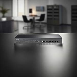 Switch Gerenciável L2+ 8 Portas Tp-Link Tl-Sg3210Xhp-M2 Gigabit 2.5Gbase Poe+ 2 Slots Sfp Jetstream + 10Ge