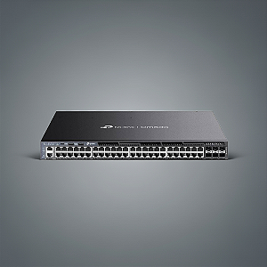Switch Gerenciável L3 48 Portas Tp-Link Tl-Sg6654Xhp Gigabit Poe+ C/6 Slots Sfp+ 10Gbps