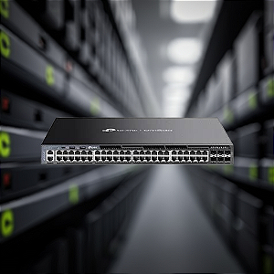 Switch Gerenciável L3 54 Portas Tp-Link Tl-Sg6654X Gigabit C/6 Slots Sfp+ 10Gbps