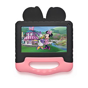Tablet Multi Minnie 7" 4Gb Ram 64Gb Rosa E Preto Nb414
