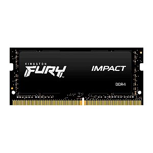 Memória 16GB DDR4 Kingston Fury Impact  3200MHz  CL20 SODIMM KF432S20IB/16