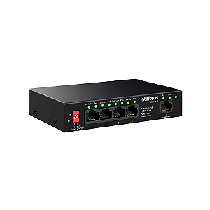 Switch 5P Intelbras S1105F-P Fast Sendo 4 Portas Poe 4760118