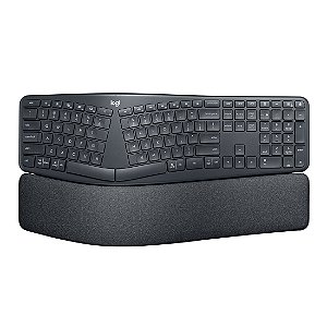 Teclado Logitech K860 Ergo Preto sem Fio Padrão US - 920-009169-C