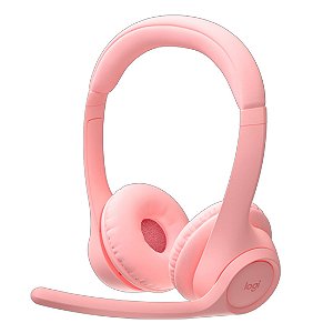 Headset Logitech Zone 300 Rosa sem Fio - 981-001411