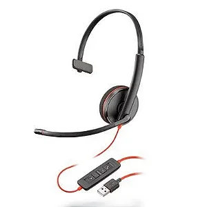 Poly HEADSET POLY BLACKWIRE 3210 MONO USB-C ADAP.USB-A