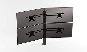 AWA Brasil SUPORTE P/ 4 MONITORES BS FIXA C/ AJUSTE DE ALTURA E REGULAGEM