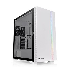 Gabinete Gamer Thermaltake H700 TG Snow, MidTower, RGB, Vidro Temp, E-ATX, White, S/Fonte, C/2 Fans, CA-1Y1-00M6WN-00