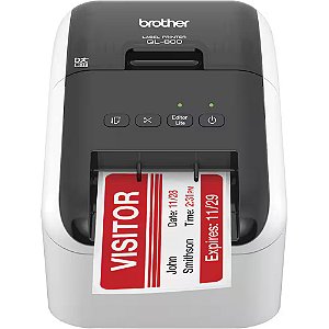 Impressora Térmica de Etiquetas Brother QL-800, USB, 62mm , Preto/Vermelho