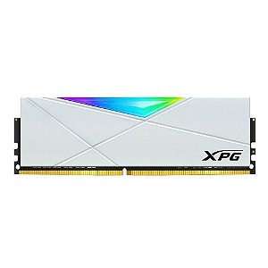 Memória Desktop Gamer Adata XPG Spectrix D50 - RGB, 16GB, DDR4, 3200MHz - Branca