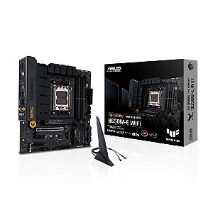 Placa Mãe Asus TUF GAMING B650M-E WIFI (AM5/4xDDR5/HDMI/DP/M.2/USB 3.2)