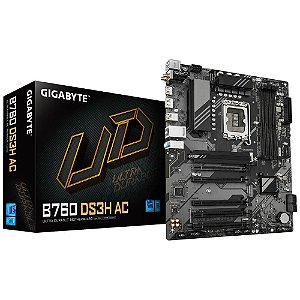 Placa Mãe Gigabyte B760 DS3H AC WIFI (LGA 1700/4xDDR5/HDMI/DP/M.2/USB 3.2)