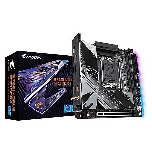 Placa Mãe Gigabyte B760I AORUS PRO DDR4 WIFI (LGA 1700/2xDDR4/HDMI/DP/M.2/USB 3.2/Mini-ITX)