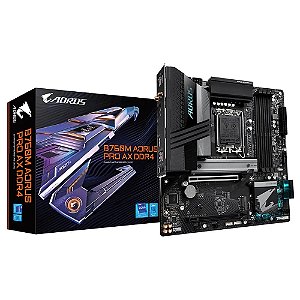 Placa Mãe Gigabyte B760M AORUS PRO AX DDR4 WIFI (LGA 1700/4xDDR4/HDMI/DP/M.2/USB 3.2)