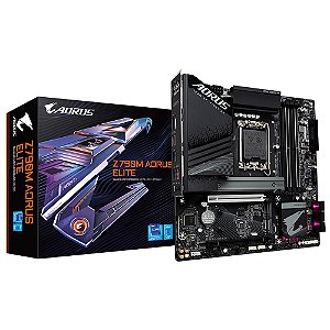 Placa Mãe Gigabyte Z790M AORUS ELITE (LGA 1700/4xDDR5/HDMI/DP/M.2/USB 3.2)
