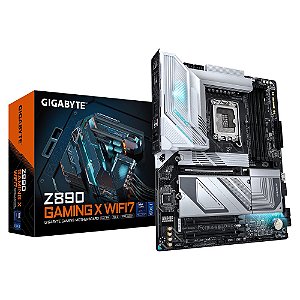 Placa Mãe Gigabyte Z890 GAMING X WIFI 7 (LGA 1851/4xDDR5/USB4 TYPE-C/HDMI/DP/M.2/2.5GbE)