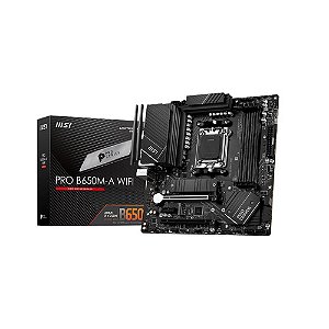Placa Mãe MSI PRO B650M-A WIFI (AM5/4xDDR5/HDMI/DisplayPort/M.2/USB 3.2)
