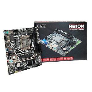 Placa Mãe NTC H610M (LGA 1700/2xDDR4/HDMI/VGA/M.2/USB 3.0/Micro-ATX)