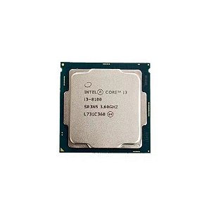 Processador Intel Core i3-8100 TRAY SEM COOLER (LGA 1151 / 4 Cores / 4 Threads / 3.6GHz / 6MB Cache / UHD Intel 630)