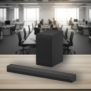 Soundbar LG S40T.ABRALLK (2.1 Canais, 300W RMS, Subwoofer Sem Fio, Bluetooth, Sound Sync)