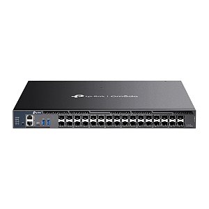 Switch de Agregação Gerenciável L3 32 Portas TP-LINK TL-SX6632YF GIGABIT SFP+ 10G C/6 Portas SFP28 25G