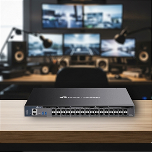 Switch de Agregação Gerenciável L3 32 Portas TP-LINK TL-SX6632YF GIGABIT SFP+ 10G C/6 Portas SFP28 25G