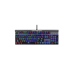 Teclado Gamer Motospeed Mecânico Outemu Switch Vermelho Teclas Antighosting Cabo 1,8m RGB Preto - CK103BLACK