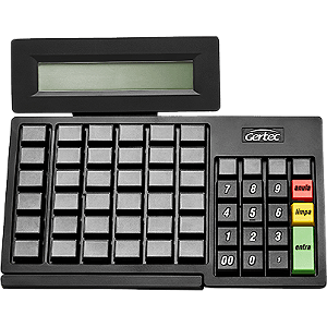 Gertec Teclado Pdv Tec 55, Display 4 Linhas, 55 Teclas, Usb 2.0 G00409634