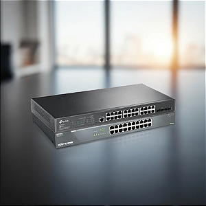 Switch 24P Tp-Link Gb Tl-Sg3428 E 4 Slots Sfp Jetstream Gerenciavel