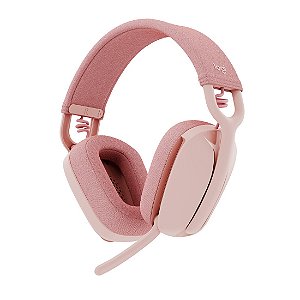 Headset Logitech Zone Vibe 100 Rosa Sem Fio - 981-001223